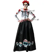 Atosa Meksikansk Catrina-skjelettkostyme
