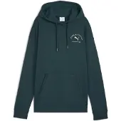 Puma Class Relaxed Hoodie Women, Clothing, Green Terrain, S