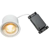 Nordlux Innfelt downlight Sorina, GU10, stiv, metall, hvit