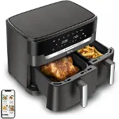 Tefal EY942HE0 airfryer 2700 W Easy Fry Dual XXL 11 L, mørkegrå