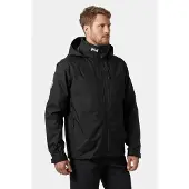 Helly Hansen for man. 34442 Sailing jacket with hood and midlayer black (XL), Casual, Polyester, Long sleeve