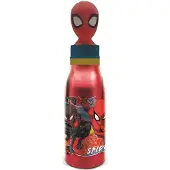 Stor Spider-man Bevegelig Mål Aluminiumsflaske Med 3d-figur 690ml