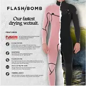 Rip Curl Flashbomb Cz Hood 54 Våtdrakt svart