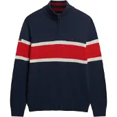 Superdry Stripe Genser Med Halv Glidelås