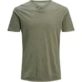 Jack & Jones Split Slim Fit Kort Ermet V-hals T-skjorte