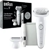 Braun Silk-épil 9 9-341, Hvit, 40 pinsett, MicroGrip, Batteri, 100 - 240 V, 50 - 60 Hz