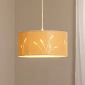 Maco Design Boho Auris hengelampe, beige, Ø 40 cm, tekstil