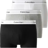 Calvin Klein Cavin Kein Boksershorts 3-pakk Hvit Svart Grå Størrese