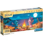 Clementoni Puslespill Panorama HQC Disney Stitch, 1000 brikker 2D Puslespill