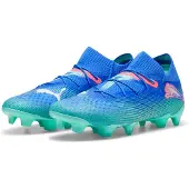 Puma FUTURE 7 ULTIMATE FG/AG Football Boots Unisex, Shoes, Bluemazing/White/Electric Peppermint, 39
