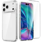 Saii iPhone 17 Pro Max 2-i-1 TPU-deksel & Beskyttelsesglass