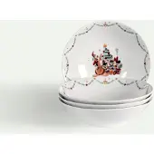 Fyrklövern Disney Jul skål 19 cm 4-pk