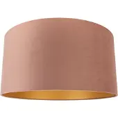QAZQA Fløyelsskjerm rosa 50/50/25 med gullinteriør