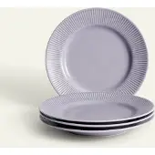Fyrklövern Nordic Dawn asjett 21 cm 4-pk, Lyng