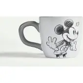 Fyrklövern Mickey Mouse Love krus 30 cl, Grå