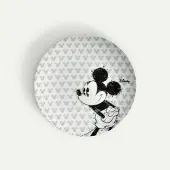 Fyrklövern Mickey Mouse Silhouette asjett 22 cm