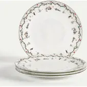 Fyrklövern Juleminner tallerken 28 cm 4-pk, Minner Middagstallerken