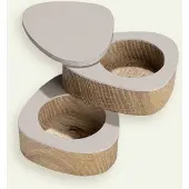 Fyrklövern Lind DNA Curve salt og pepper sett, Clay Brown