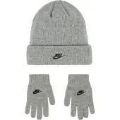 Nike Lue/Hansker - Strikk - Dark Grey Heather - - 8-16 år - Lue