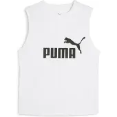 Puma ESS No. 1 Logo Slim Tank Women, Clothing, White, 3XL