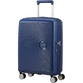 American Tourister Spinner Expandable, Koffert, Hard overflate, Marineblå, Midnight Navy, 4 hjul, Spinnehjul