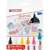 Edding 6 Tusjer Farger Emballasje