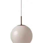 Frandsen hengelampe Ball Glass, sandgrå, Ø 25 cm