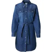 Pepe Jeans for woman. PL95376845A0 Blue Denim Shirt Dress (M), Casual, Cotton, Long sleeve