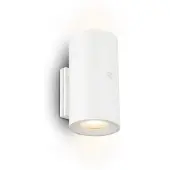Briloner LED-akku-vegglampe Isy, matt hvit, plast, 3000 K