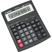 Canon WS-1210T - Skrivebordskalkulator - 12 sifre - solcellepanel, batteri - svart