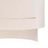 Sollux Vegglampe Isotta, hvit, bredde 21 cm, halvsirkulær