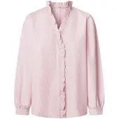Pepe Jeans for woman. PL3051255 Pearlcy pink blouse (L), Casual, Cotton, Long sleeve