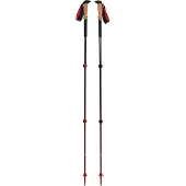 Black Diamond trekkingstaver Pursuit S/M, treningsutstyr (grå/rød, 1 par, 100–125 cm)