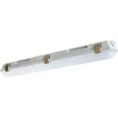 G&L LED-våtromslampe 661060, grå, lengde 65,5 cm, IP65