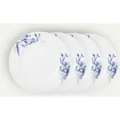 Fyrklövern Nordic Blue tallerken 26 cm 4-pk, Hvit Middagstallerken