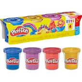 Play Doh Modelleire - 4-pack - 340 g - Skimrende metallisk - - OneSize - Modelleire