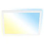 Briloner LED-taklampe Tava A, CCT, 29 x 29 cm, hvit, fjernkontroll
