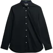 Superdry for man. M4011064A Essentials Tailored Lite Shirt black (XXL), Cotton, Classic, Long sleeve
