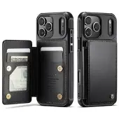 CASEME iPhone 17 Pro Max C22 etui RFID-kortlommebok - Svart
