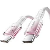 JOYROOM Crystal-Clear 60W USB-C-kabel 1,2 m - hvit
