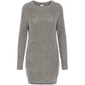 Noisy May Siesta O Neck Knit Kjole Med Lange Ermer