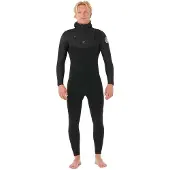 Rip Curl Dawn Patrol 6/4 Mm Langermet Våtdrakt Med Hette Og Glidelås På Brystet