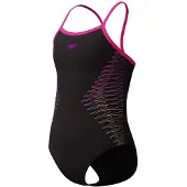 Speedo Plastisol Placement Thinstrap Muscleback Badetøy