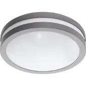 Eglo connect Locana-C utendørs LED-vegglampe sølv