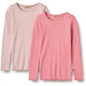 Wheat Genser Reese 2x Rib Pink Lilac (128 / 8 år)