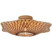 Good&Mojo Taklampe Madura, Ø 44 cm, brun, bambus E27