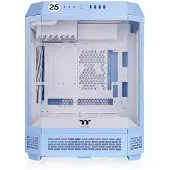 Thermaltake The Tower 600 - Mid tower - ATX - sidepanel med vindu (herdet glass) - ingen strømforsyning (PS/2) - hydrangea blue - USB/lyd