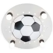Elobra Taklampe Fotball, 4 lyskilder, sølv og hvit