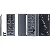 StarTech.com Startech 55-Bit Electric Precision Screwdriver Set - Portable Cordless Battery Powered Bit Driver Kit for Electronics, Laptop, Computers, Tablet & Phone Repairs - Magnetic Work Pad - Elektrisk presis
