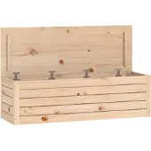 vidaXL Putekasse 109x36,5x33 cm heltre furu